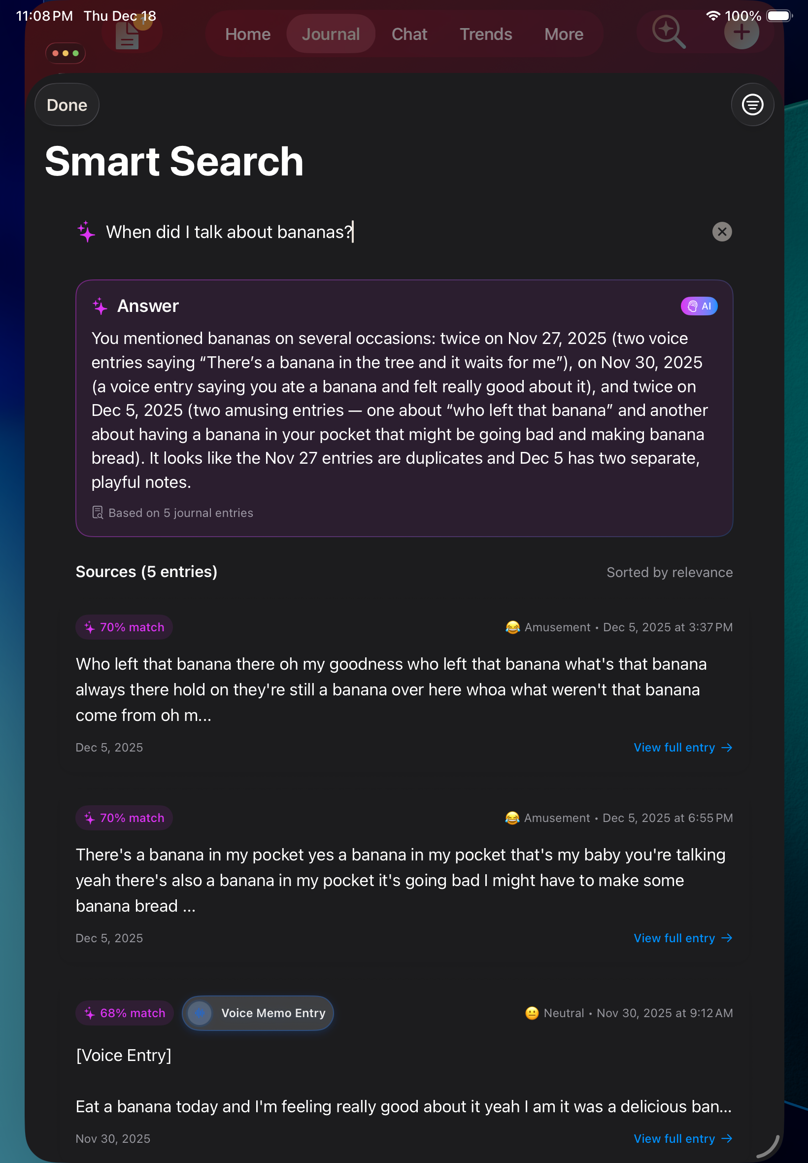 Smart Search with AI-generated answer